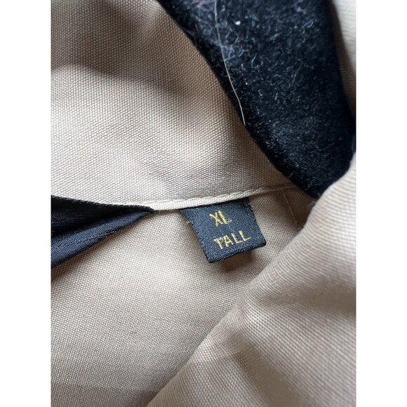 Vtg Sears Men's XL Tall Tan Spring Long-Sleeve Full-Zip Jacket Khaki Extra Large - Picture 3 of 9